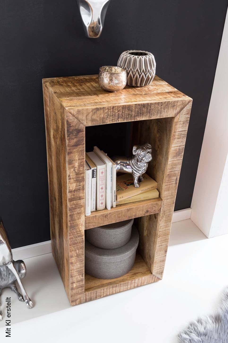 Standregal natur lackiert B/H/T: ca. 45x90x35 cm