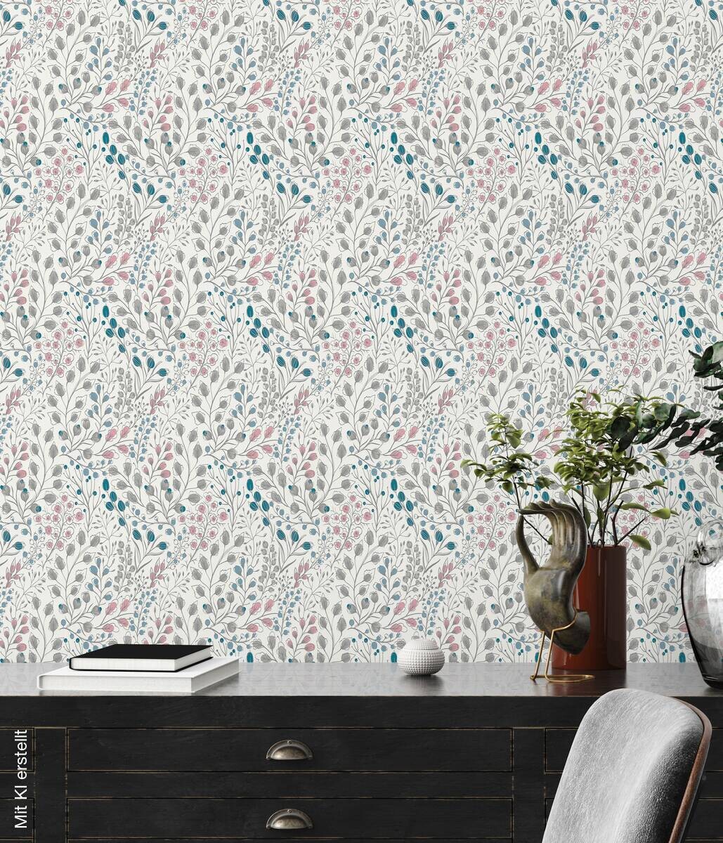 A.S.Creation Vliestapete Attractive 2 Floral weiß B/L: ca. 53x1005 cm
