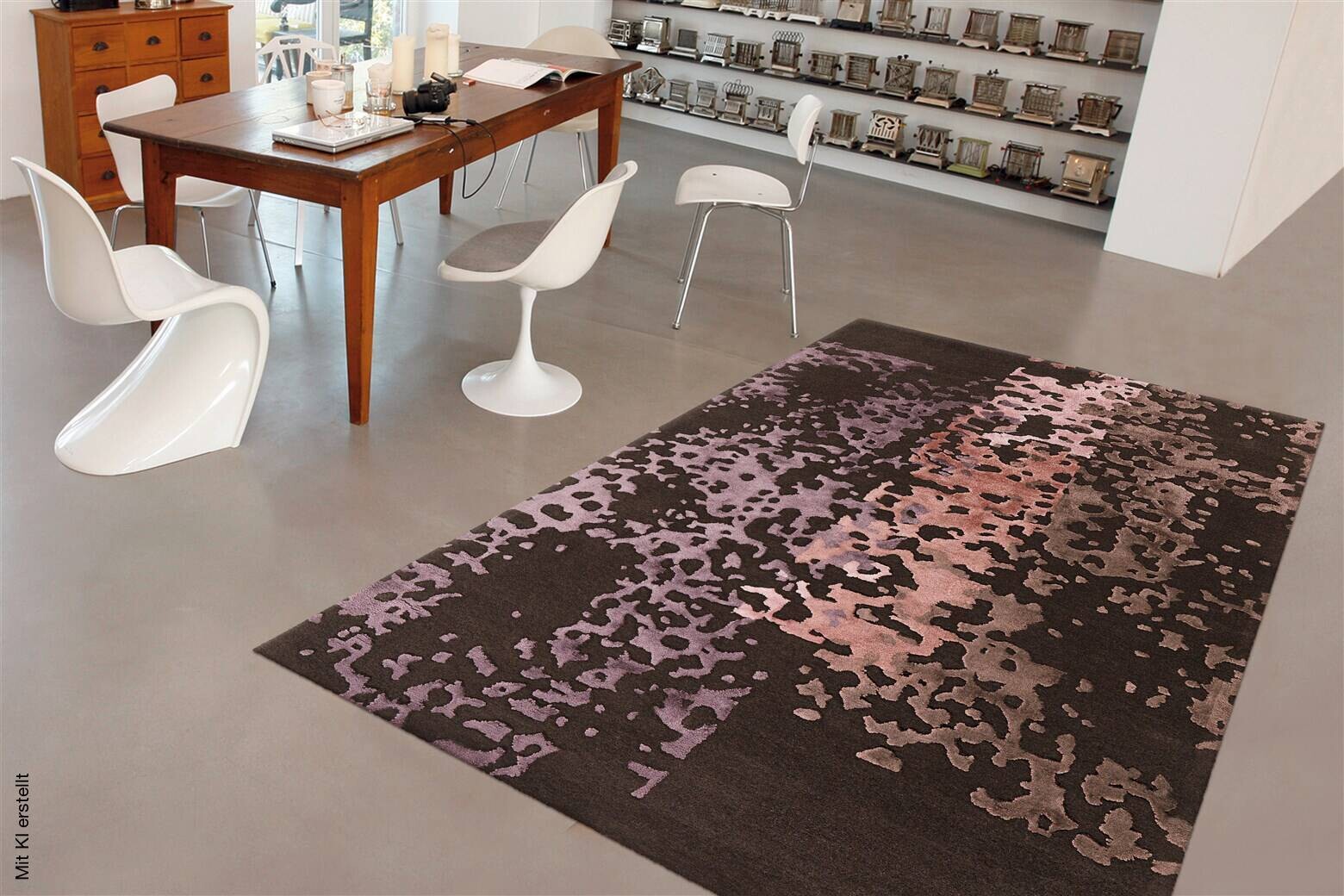 Arte Espina Kurzflorteppich Diamond 8051 altrosa B/L: ca. 170x240 cm