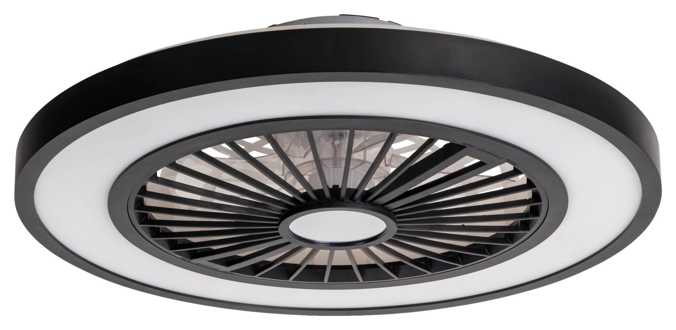 Näve Leuchten Deckenleuchte 1408622 schwarz Metall Kunststoff B/H/T: ca. 54x16x54 cm null 3 Brennstellen