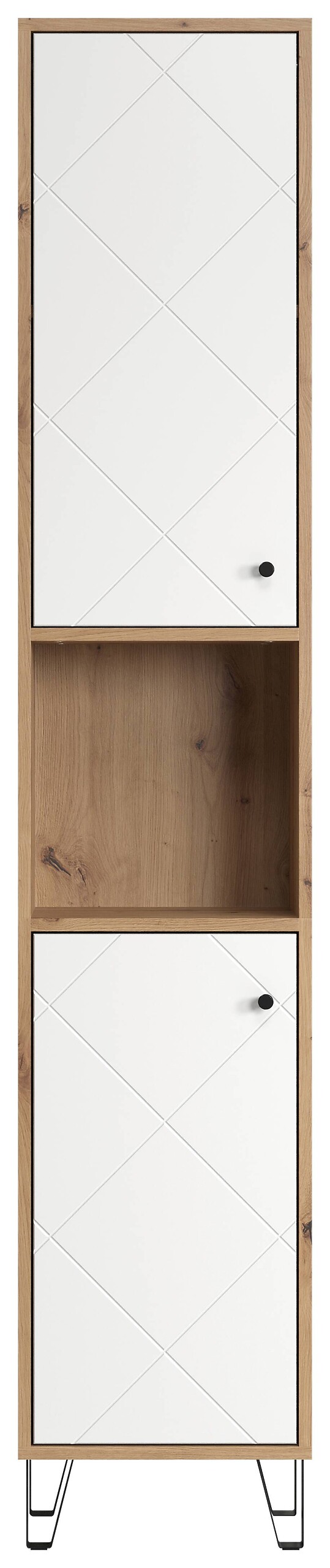 Hochschrank Touch Eiche Artisan Nachbildung weiß matt B/H/T: ca. 36x191x29 cm