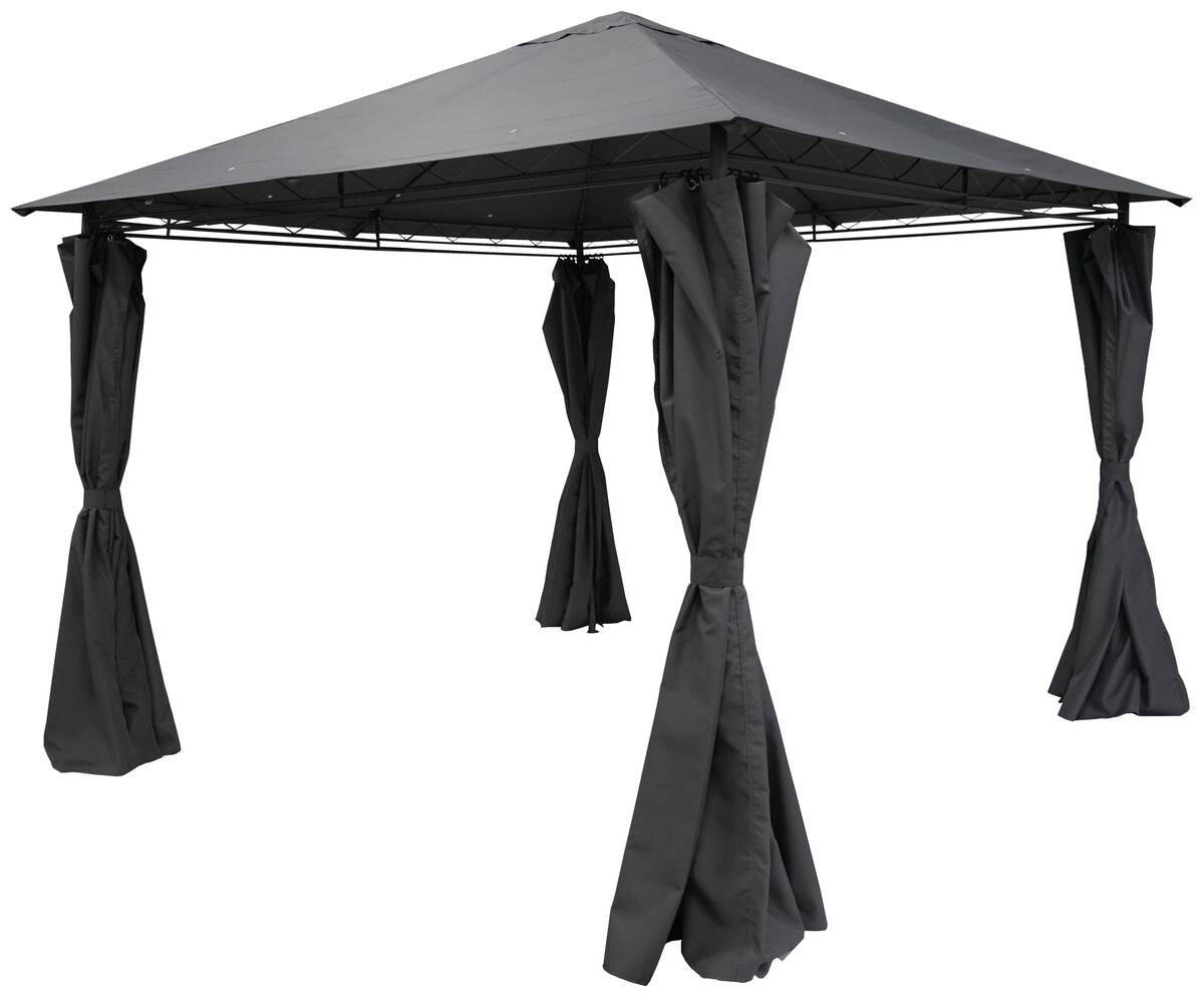 Pavillon Emil grau Metall B/H/L: ca. 300x260x300 cm