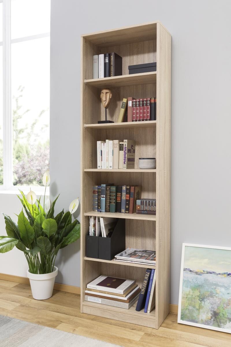 Regal Peggy 7 Eiche Sonoma Nachbildung B/H/T: ca. 58x200x28 cm