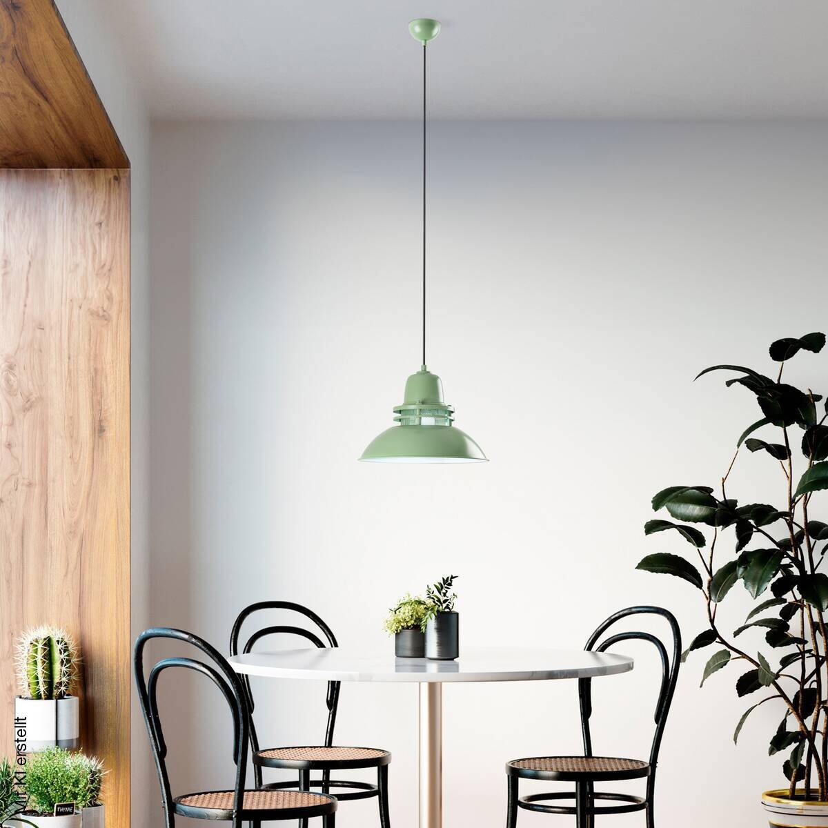 Opviq Pendelleuchte minze B/H/T: ca. 34x123x34 cm E27 1 Brennstellen