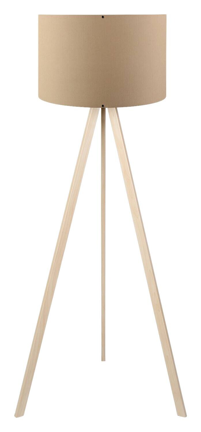 Opviq Stehlampe AYD-1518 Eiche beige PVC B/H/T/L/D: ca. 38x140x38x38x38 cm E27 1 Brennstellen
