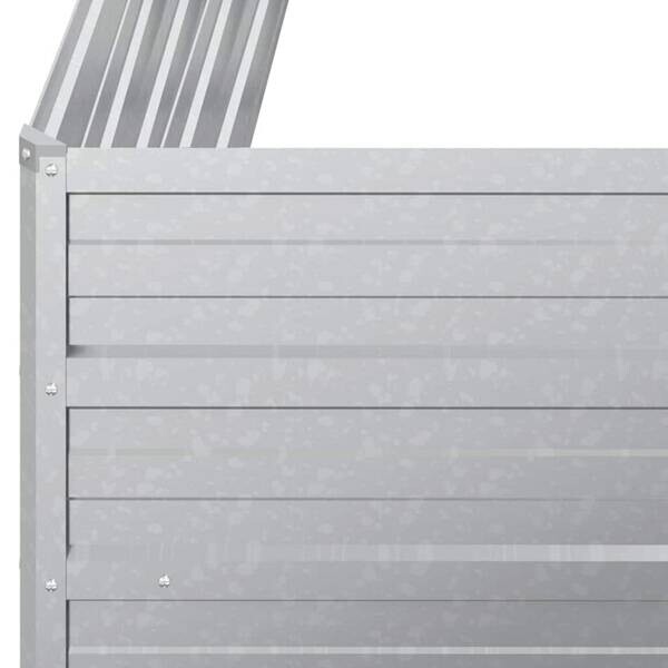 Garten-Hochbeet silber Stahl B/H/L: ca. 40x45x100 cm