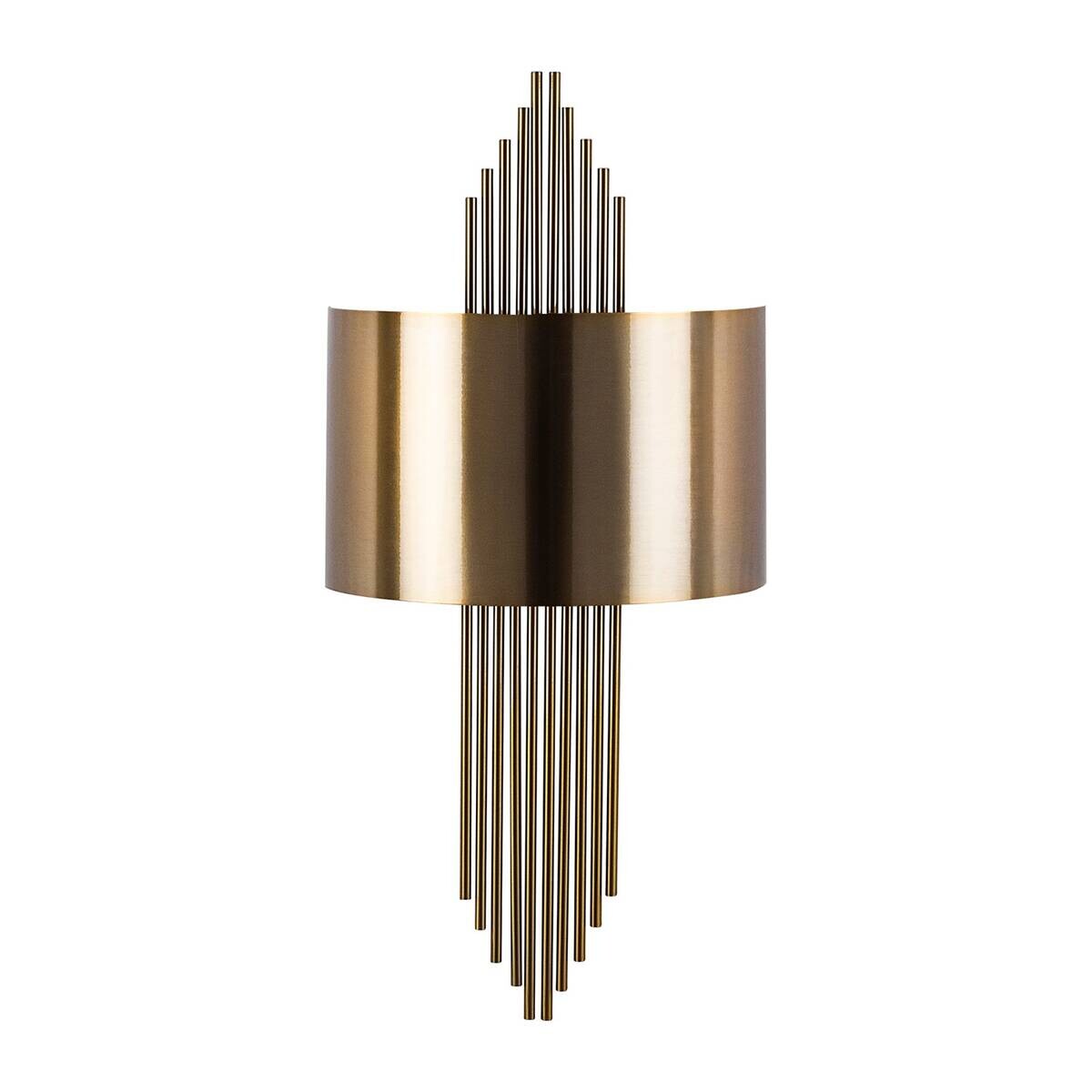 Opviq Wandleuchte Ringel bronze Eisen B/H/T/L: ca. 10x22x10x75 cm E27 1 Brennstellen