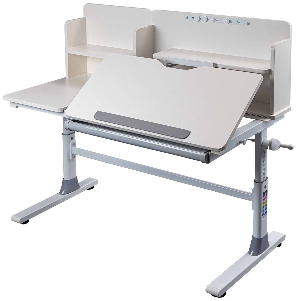 Schreibtisch Sören weiß pulverbeschichtet B/H/L: ca. 60x96x120 cm