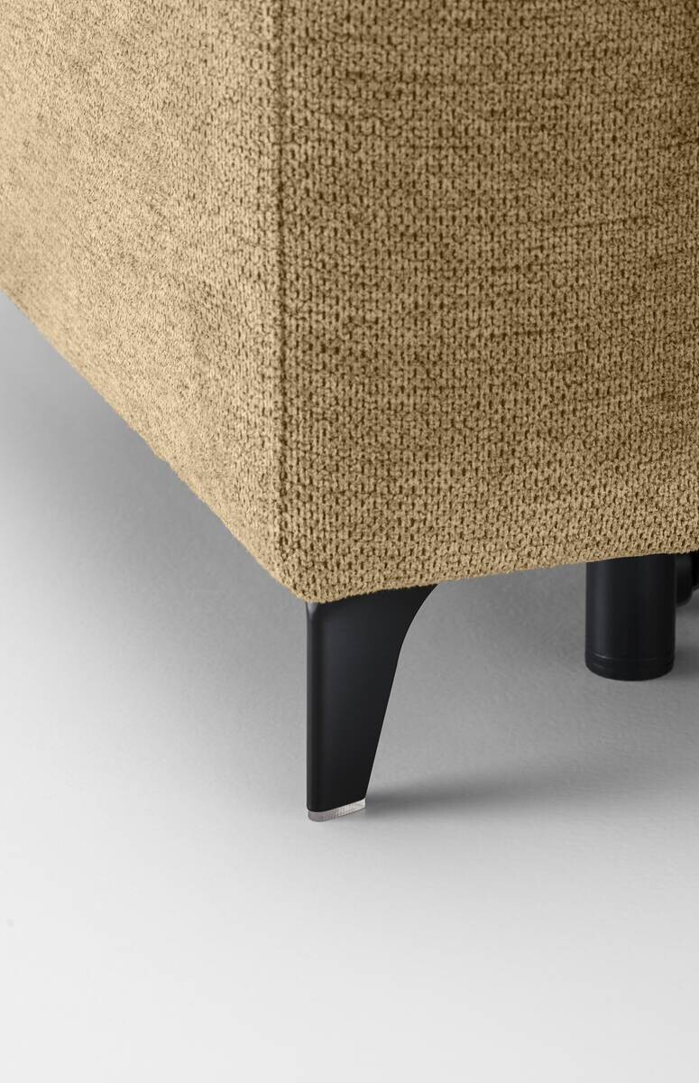 Ecksofa mit Bettfunktion gelb Flachgewebe B/H/T: ca. 258x96x221 cm