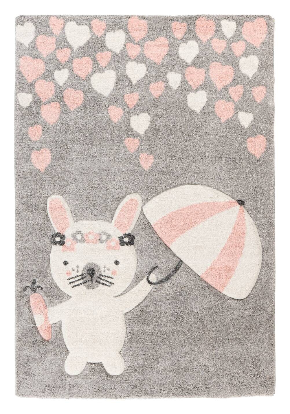 Kayoom Kurzflorteppich Australia - Clermont rosa B/H/L: ca. 80x1,6x150 cm