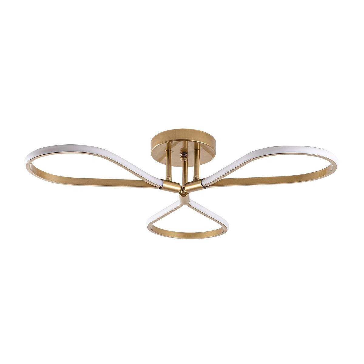 Opviq LED-Pendelleuchte gold B/H/T: ca. 68x14x68 cm 3 Brennstellen