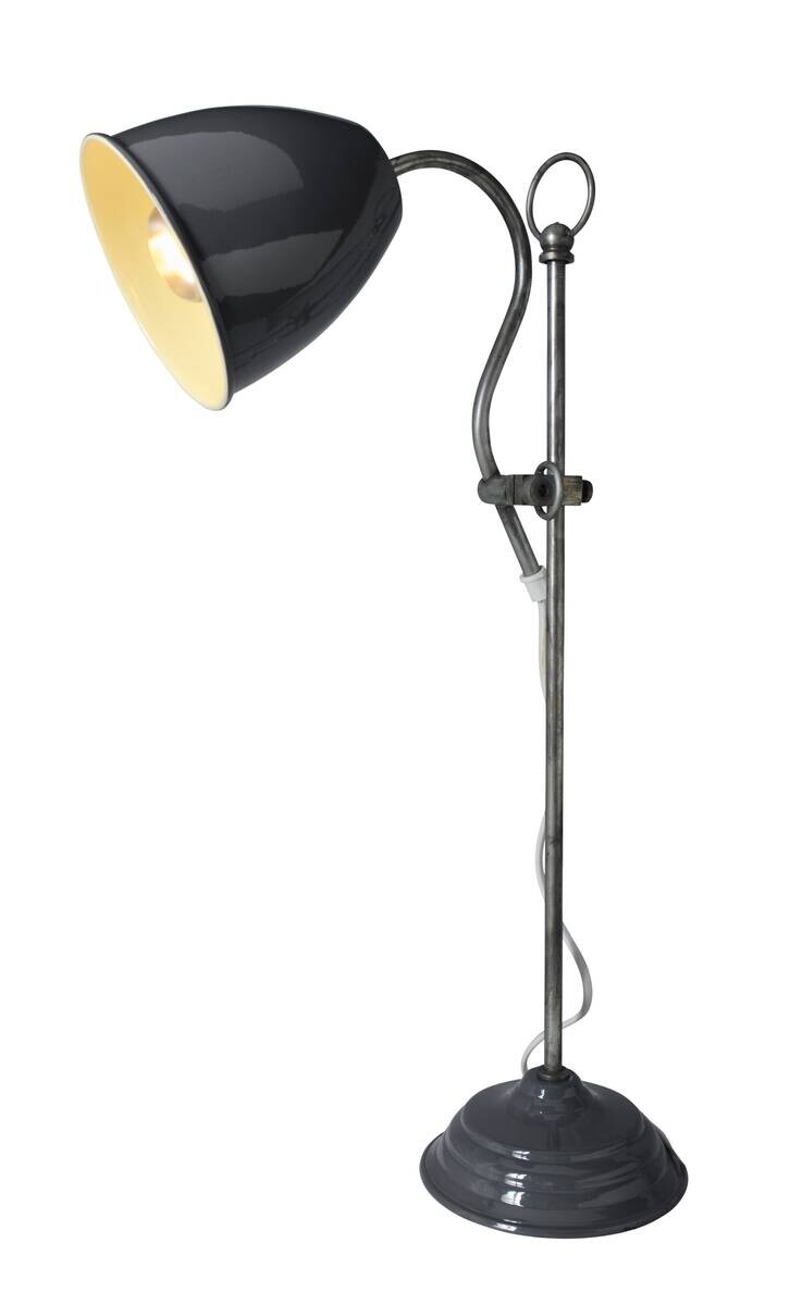 Näve Leuchten Tischleuchte 3110416 grau Metall B/H/T: ca. 19x53x13 cm E14 1 Brennstellen