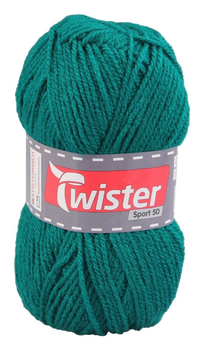 Twister Handstrickgarn Twister Sport uni grün 100% Polyacryl L: ca. 15000 cm