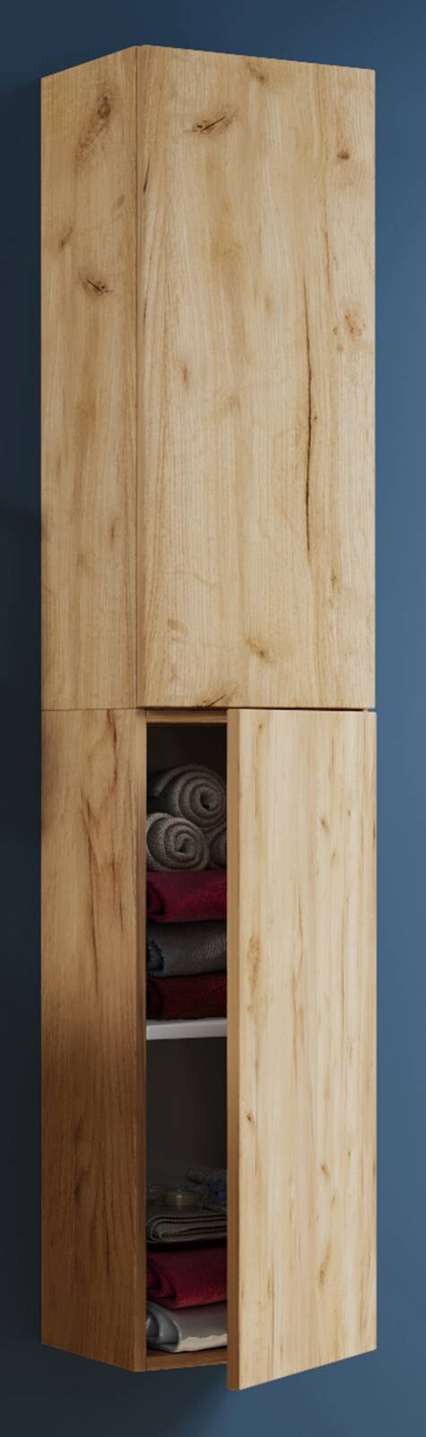 Hochschrank Lendas Eiche Honig Nachbildung B/H/T: ca. 33x150x22 cm