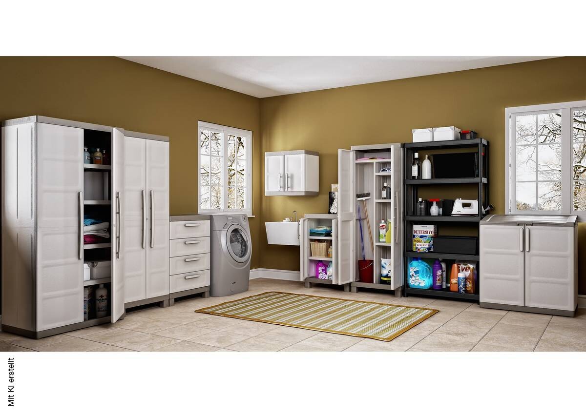 Keter Kunststoffschrank Excellence beige Kunststoff B/H/T: ca. 65x97x45 cm