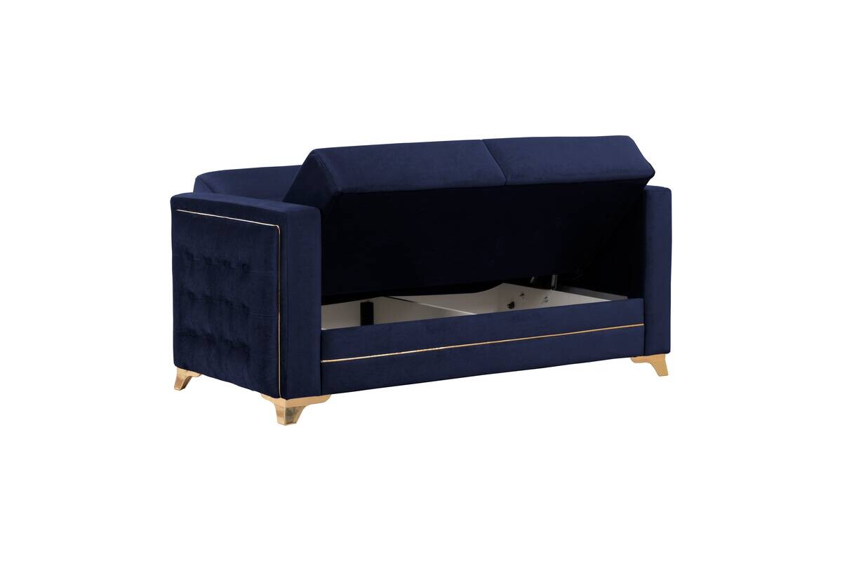 Sofa 3-2-1 Cavana nachtblau Microfaser