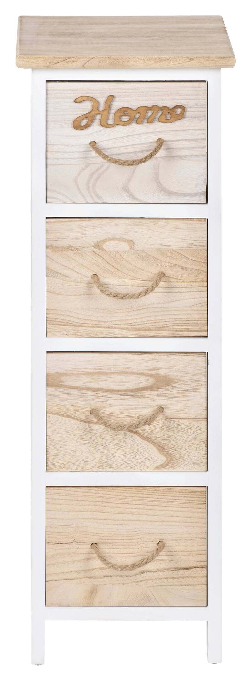 Aufbewahrungsregal weiß Holz B/H/T: ca. 26x77x30 cm