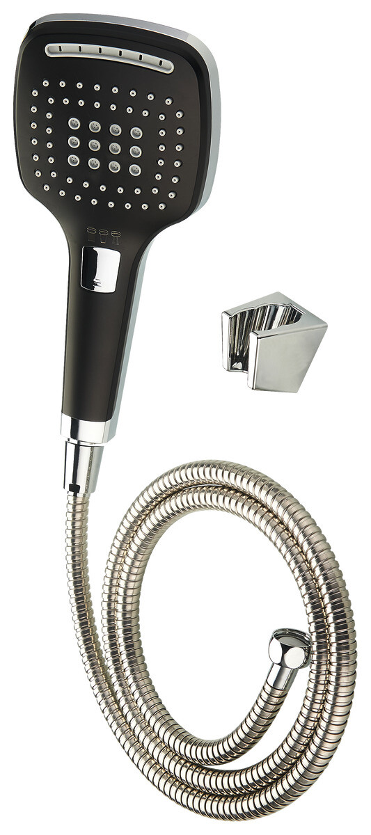 POCOline Handbrause-Set Square schwarz