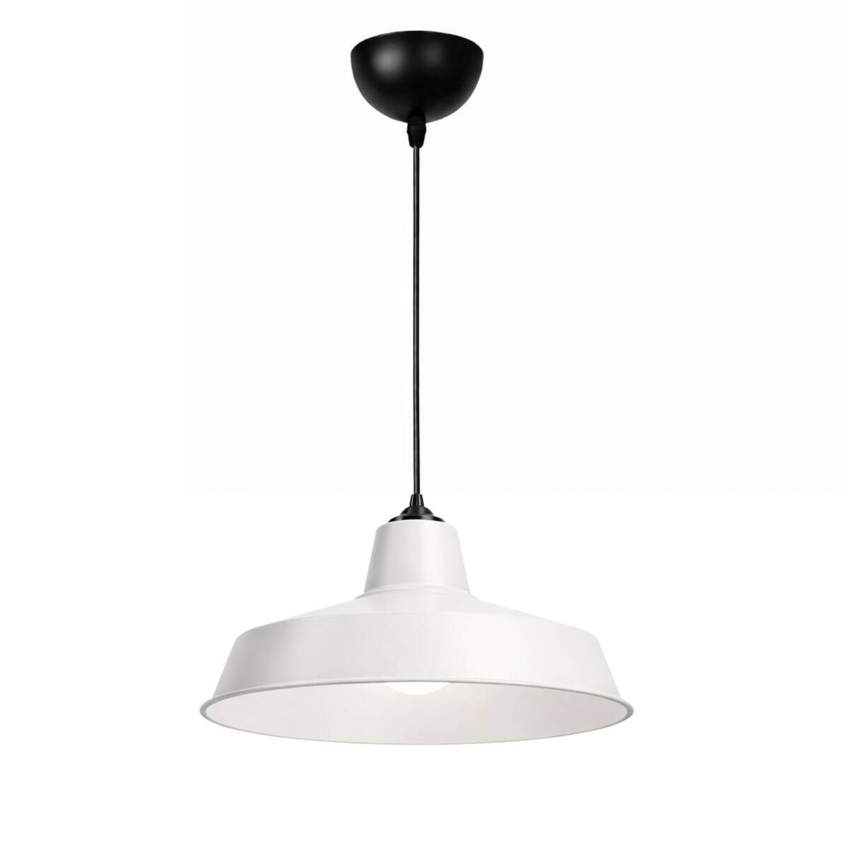 Opviq Pendelleuchte weiß B/H/T: ca. 35x100x35 cm E27 1 Brennstellen