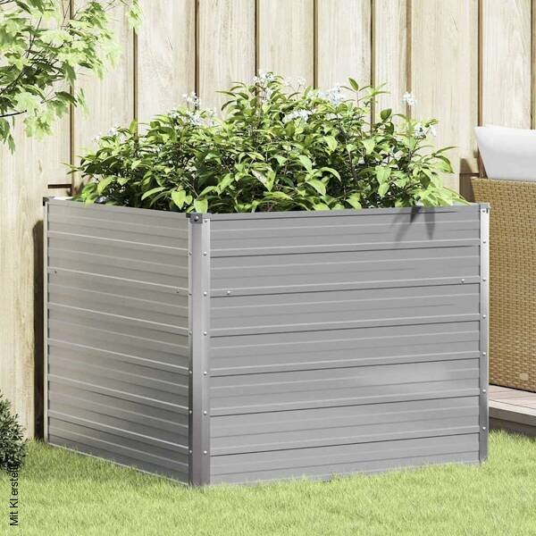 Hochbeet grau Metall B/H/L: ca. 100x77x100 cm