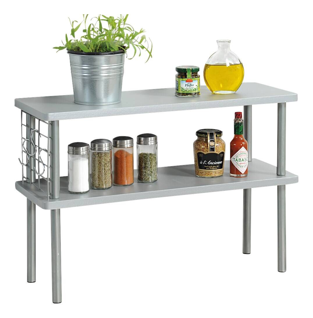 Kesper Küchenregal grau Metall B/H/L: ca. 20x38x55 cm