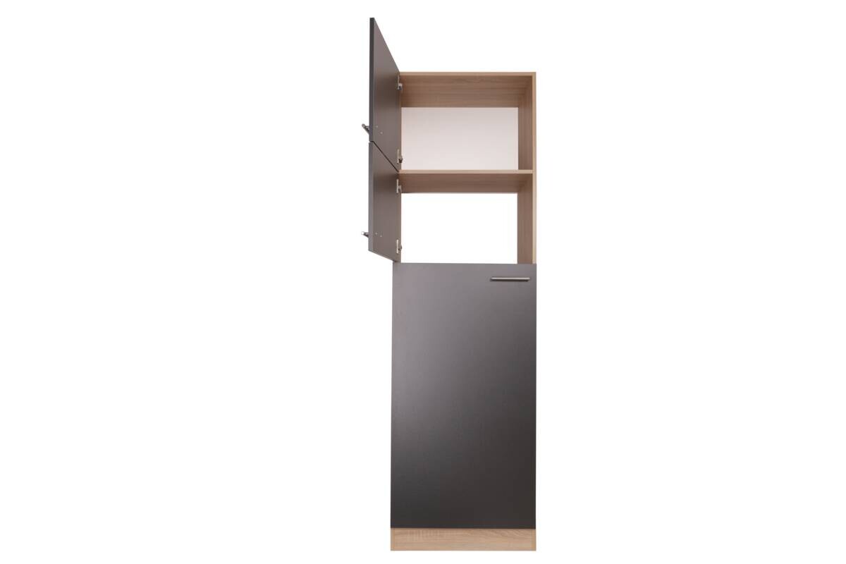 Kühlumbauschrank Merle grau B/H/T: ca. 60x200x60 cm