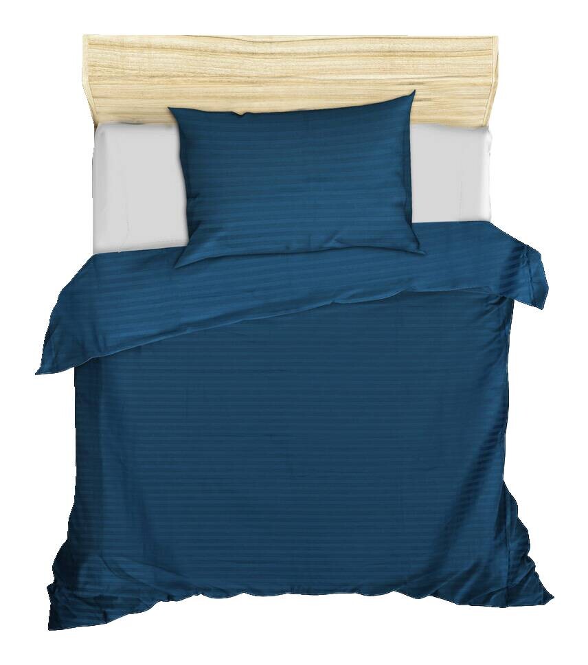 L'Essentiel Linge de Maison Baumwoll Satin Bettwäsche Satin blau 100% Baumwolle B/L: ca. 135x200 cm