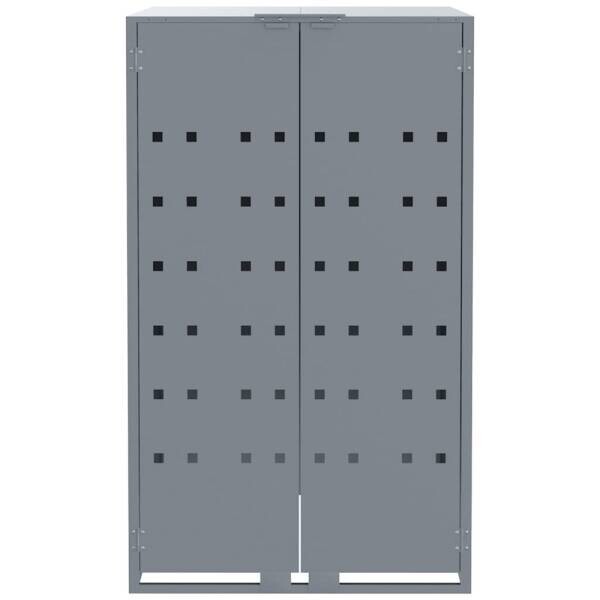 vidaXL Mülltonnenbox grau B/H/T: ca. 207x117x79 cm