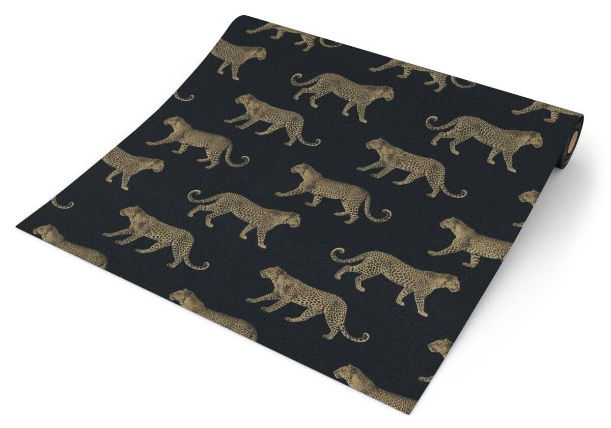 Vliestapete Gepard schwarz B/L: ca. 53x1005 cm