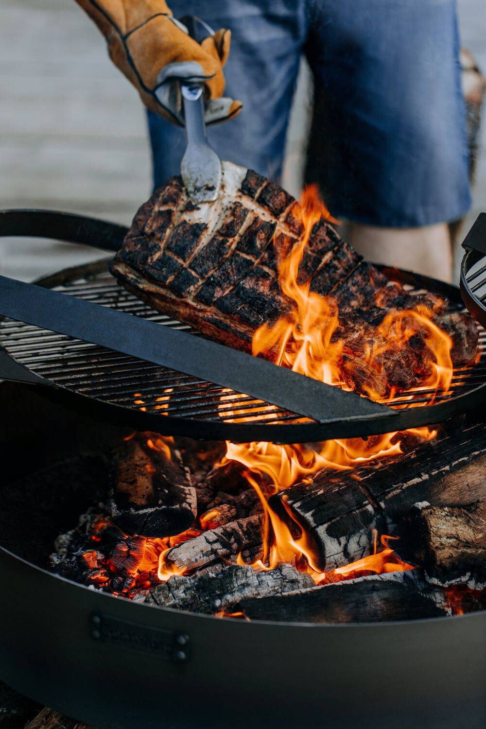 CookKing Grillrost Bandito & Monta schwarz Stahl B/T: ca. 60x60 cm