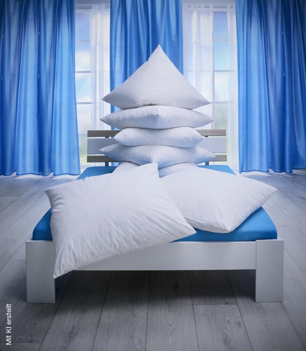 Kopfkissen weiß Baumwolle B/L: ca. 80x80 cm