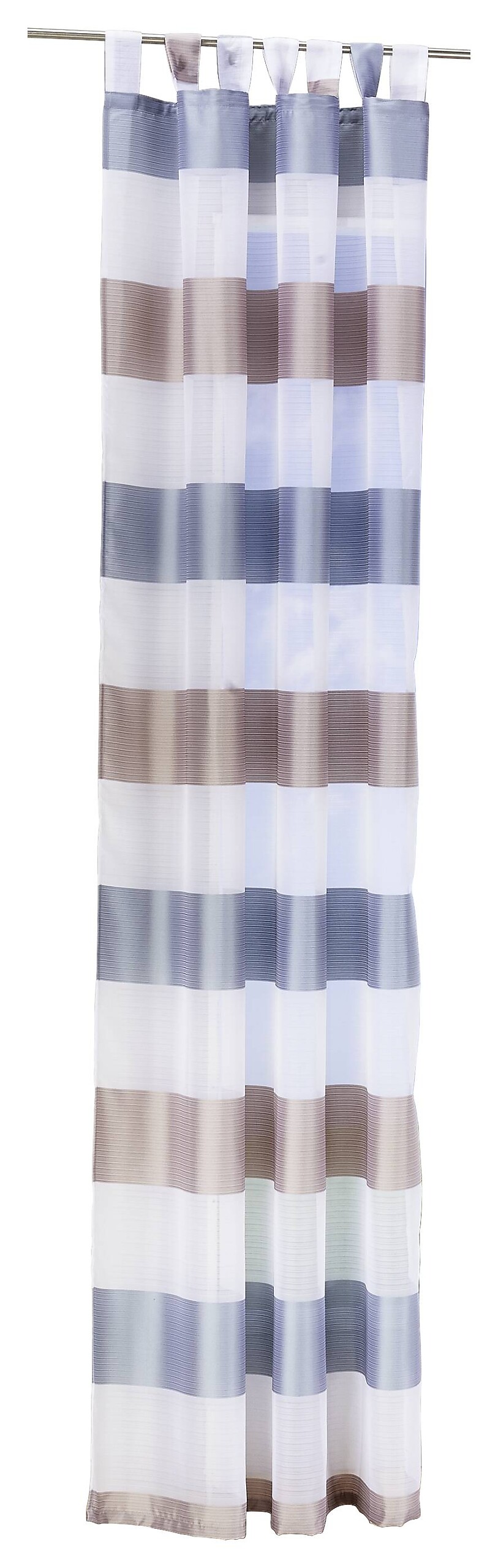 POCOline Kombivorhang Mia taupe türkis 100% Polyester B/L: ca. 140x245 cm