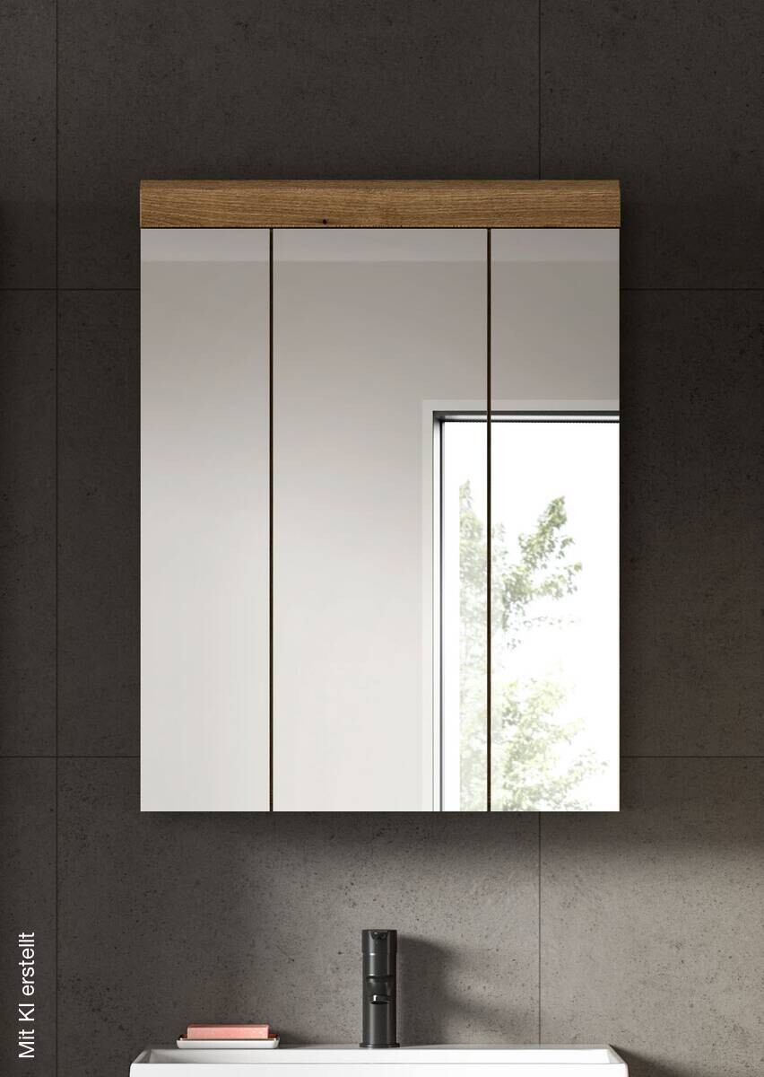 Spiegelschrank Scout Evoke Oak Nachbildung Spiegel B/H/T: ca. 60x79x18 cm
