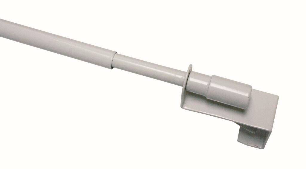 Boviva Vitragenstange Easy weiß Metall ausziehbar von ca. 75 bis 125 cm 1.0 Läufe