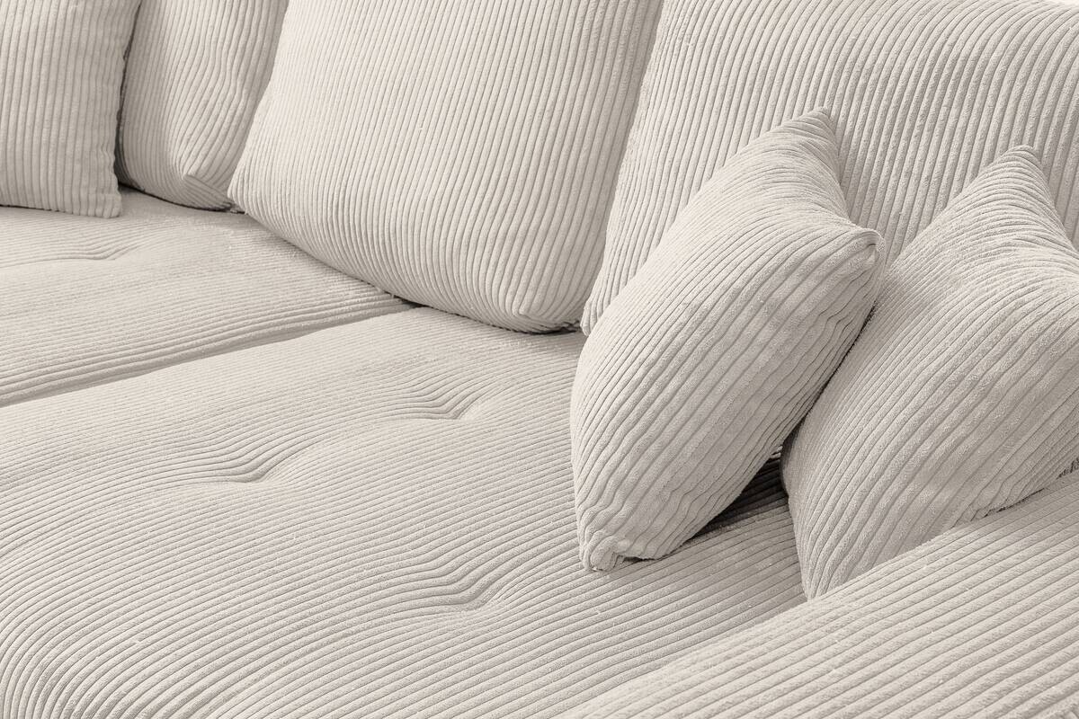 Big Sofa natur Microfaser B/H/T: ca. 248x80x114 cm