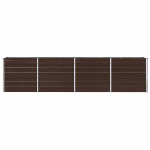 Hochbeet braun Metall B/H/L: ca. 40x77x320 cm
