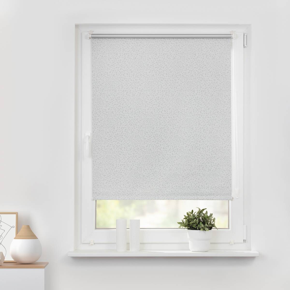 LICHTBLICK Thermo Klebe-/Klemmrollo Verdunklungsqualität weiß B/L: ca. 100x150 cm