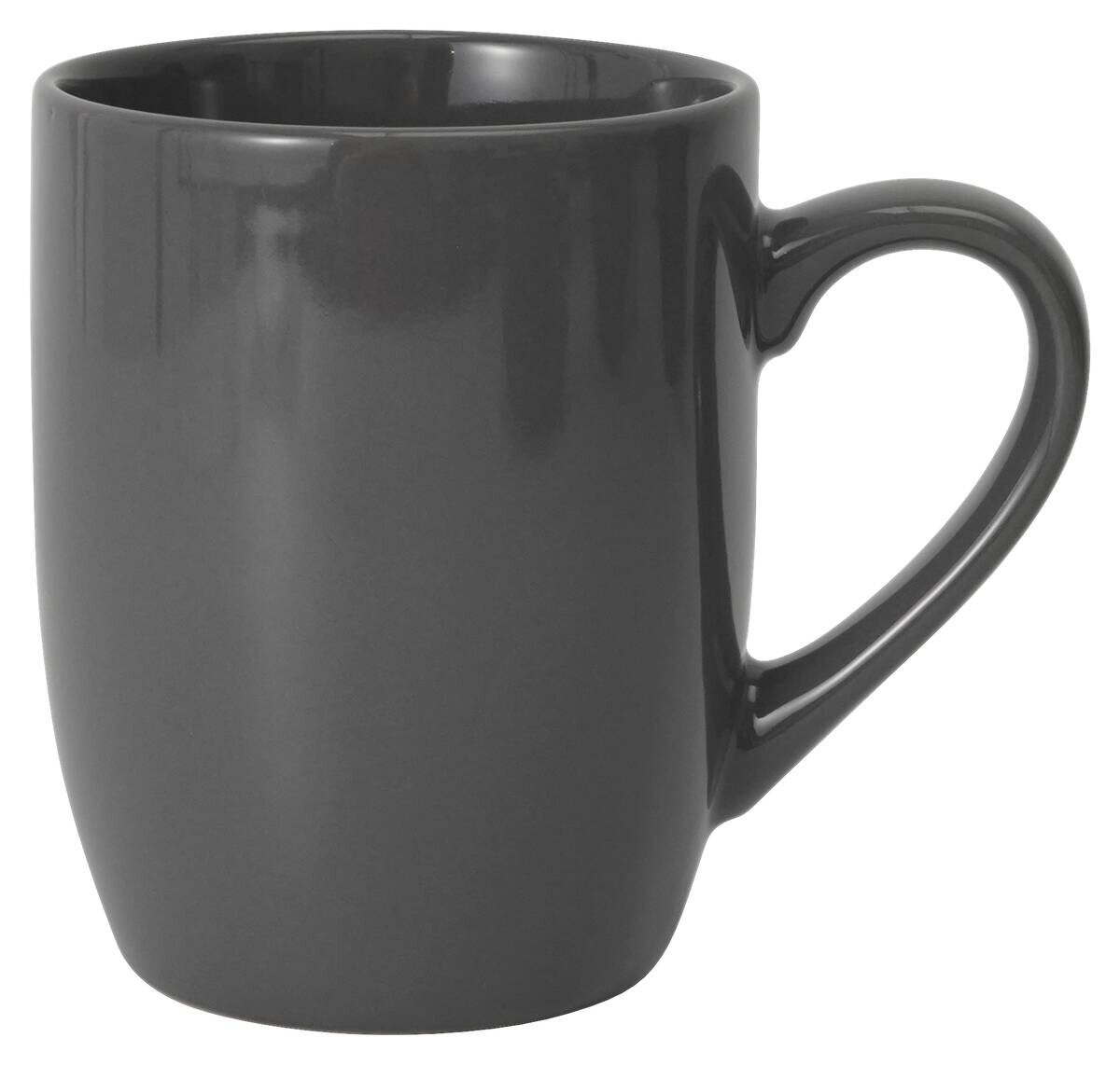 van Well Kaffeebecher anthrazit Steingut