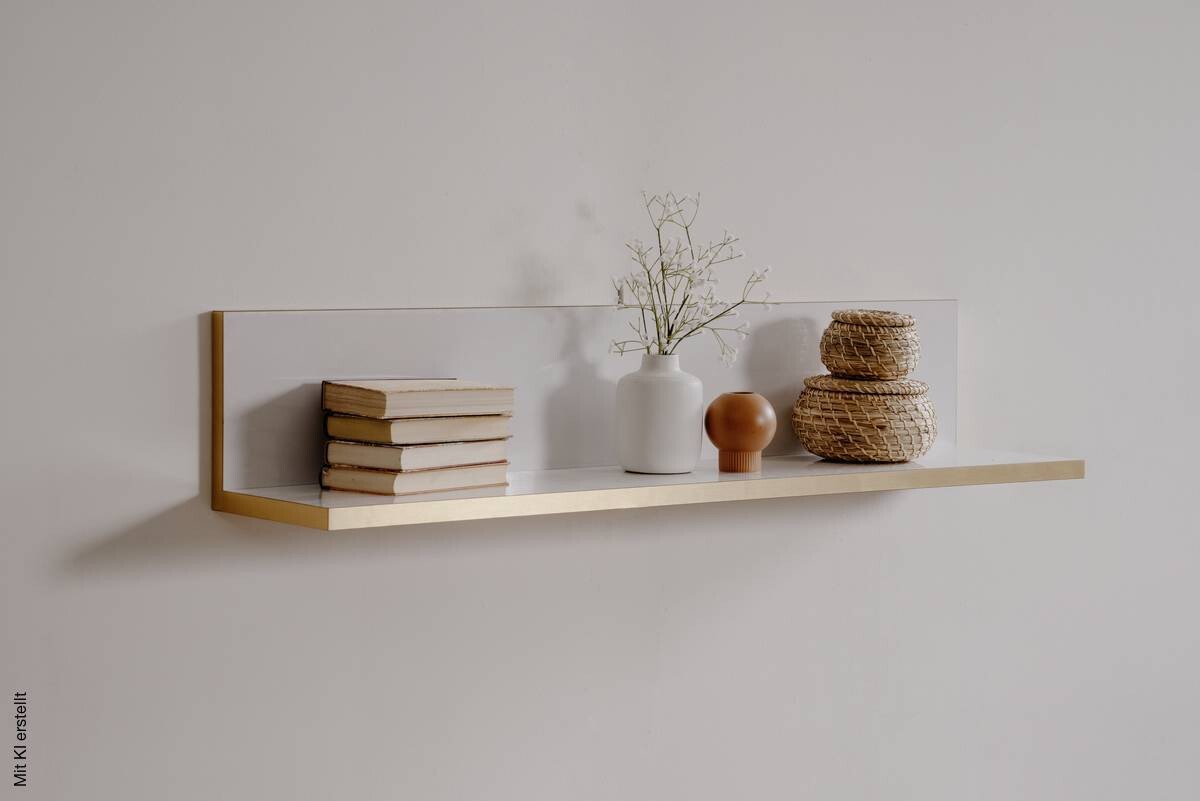 Wandboard Istanbul weiß Hochglanz B/H/T: ca. 120x24x26 cm