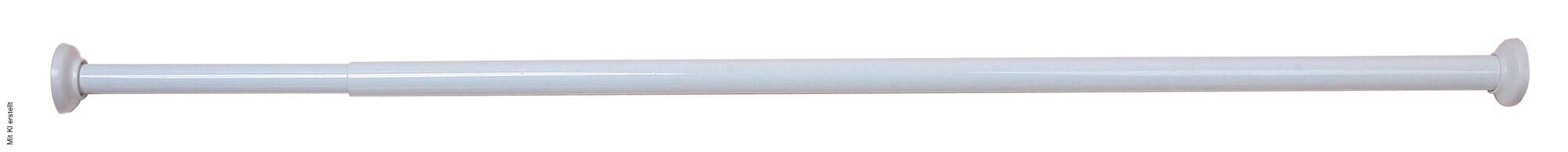 Duschstange weiß Aluminium