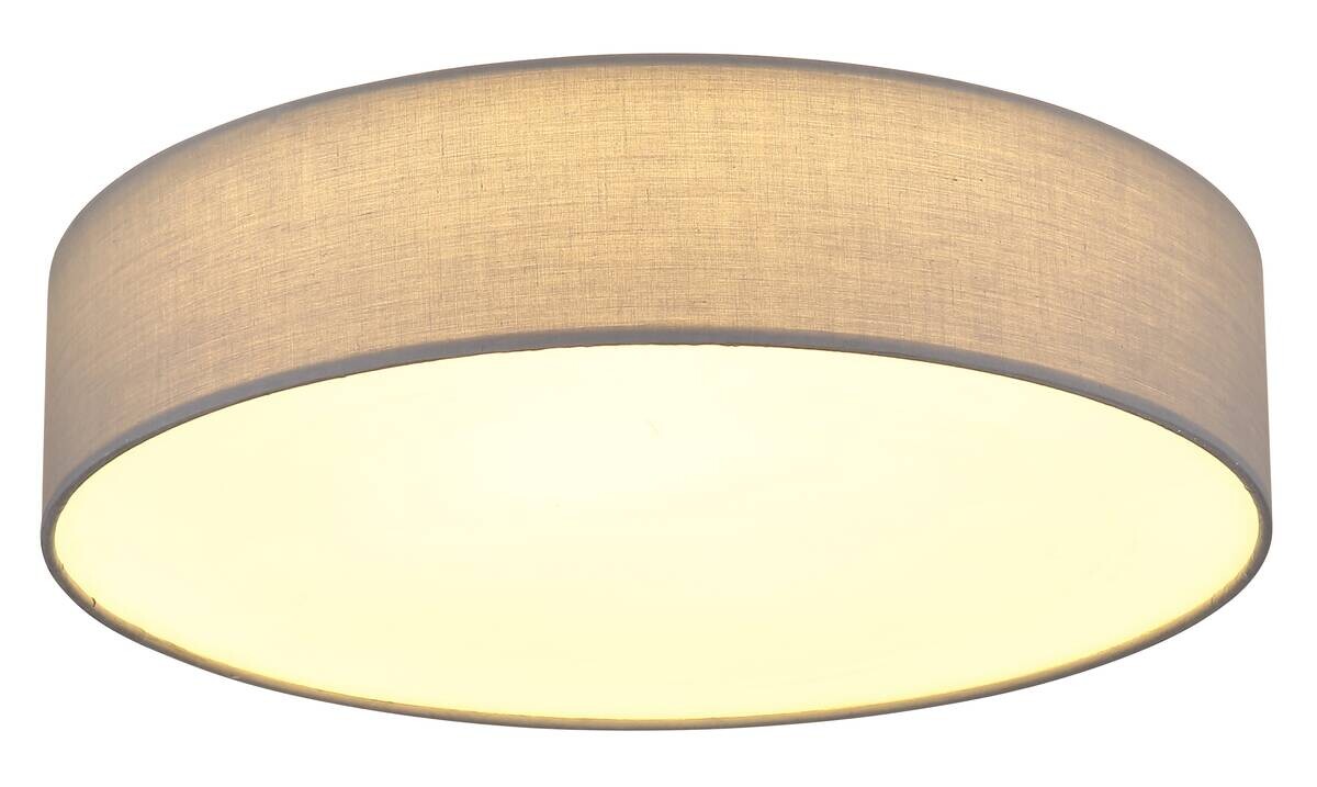 GLOBO LED-Deckenleuchte ORBIX weiß Metall Textil H/D: ca. 12,5x45 cm 1 Brennstellen
