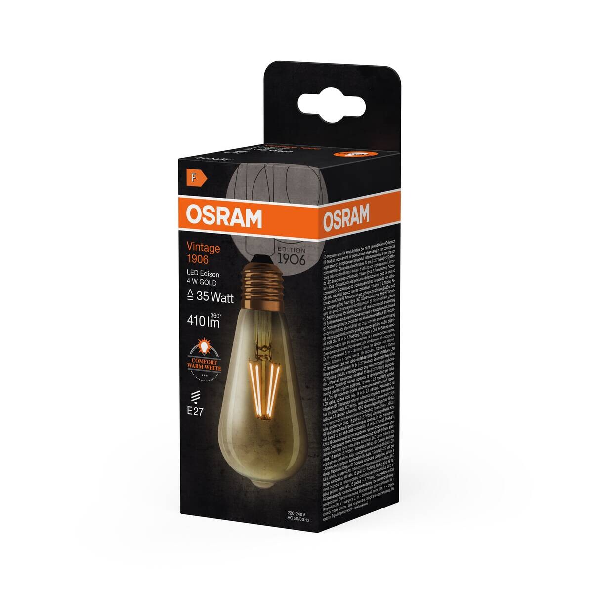OSRAM LED-Leuchtmittel Edison Filamentlampe Vintage 1906 AC32351 E27
