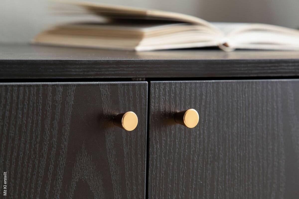 Sideboard schwarz B/H/T: ca. 140x75x40 cm