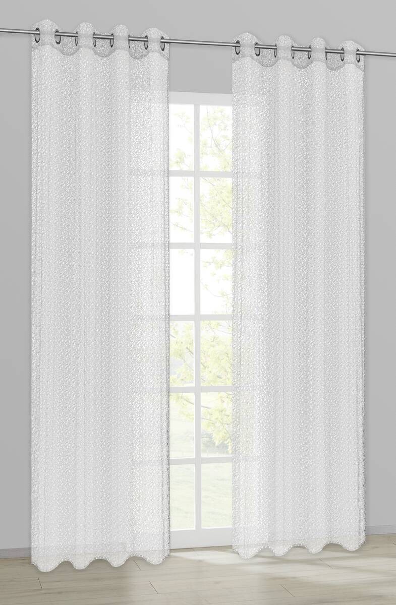 ACUS design collection Ösenvorhang Spider weiß B/L: ca. 140x245 cm