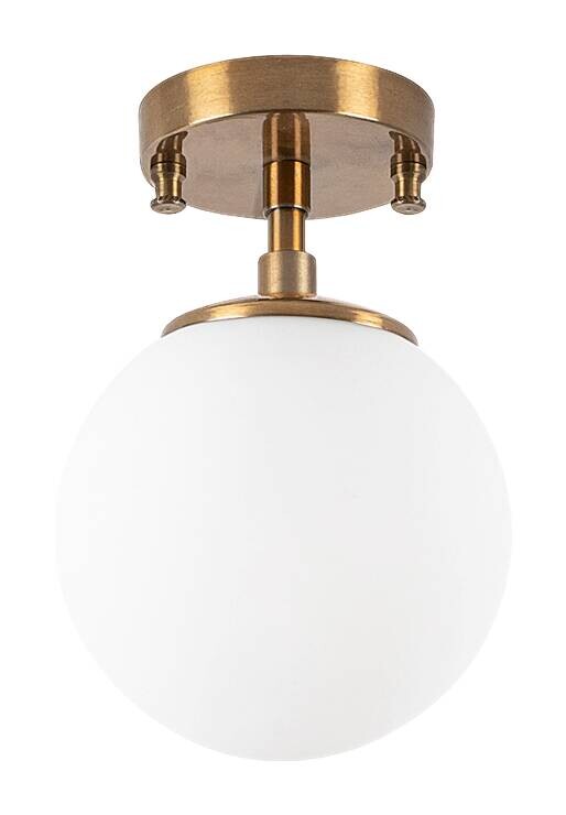 Opviq Deckenleuchte Atmaca-10220 Glas Metall B/H/T/L/D: ca. 15x23x15x15x15 cm E14 1 Brennstellen