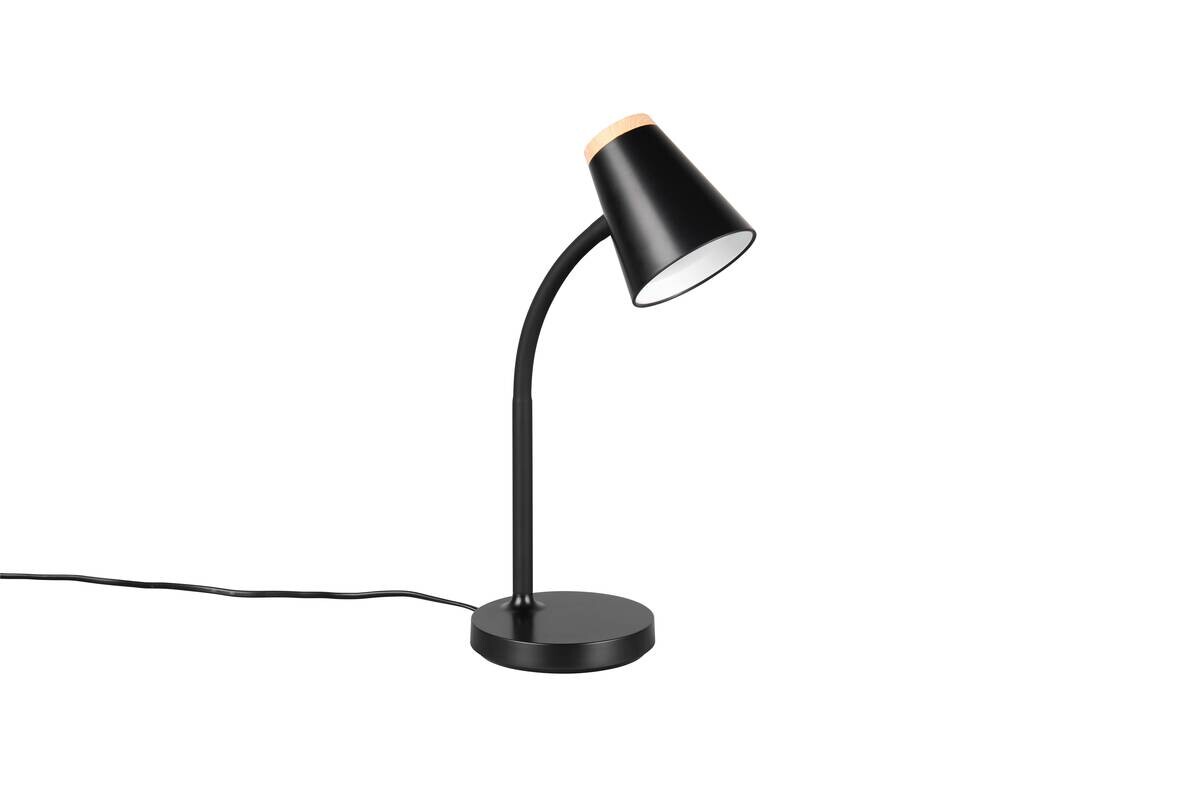 Reality LED-Tischleuchte Hadley schwarz Kunststoff H/D: ca. 36x13 cm