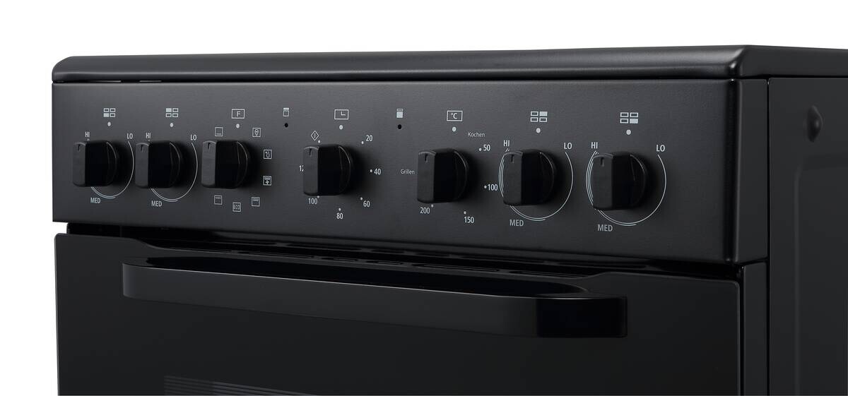 POCOline Stand-Elektroherd EH60GLK65B schwarz B/H/T: ca. 60x83x65 cm