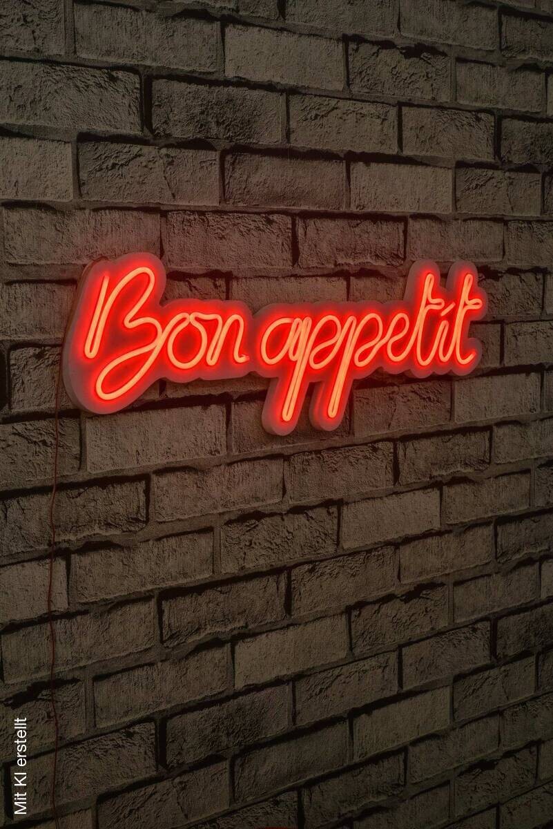 Opviq LED-Wandleuchte rot PVC B/H/T/L: ca. 60x18x2x60 cm