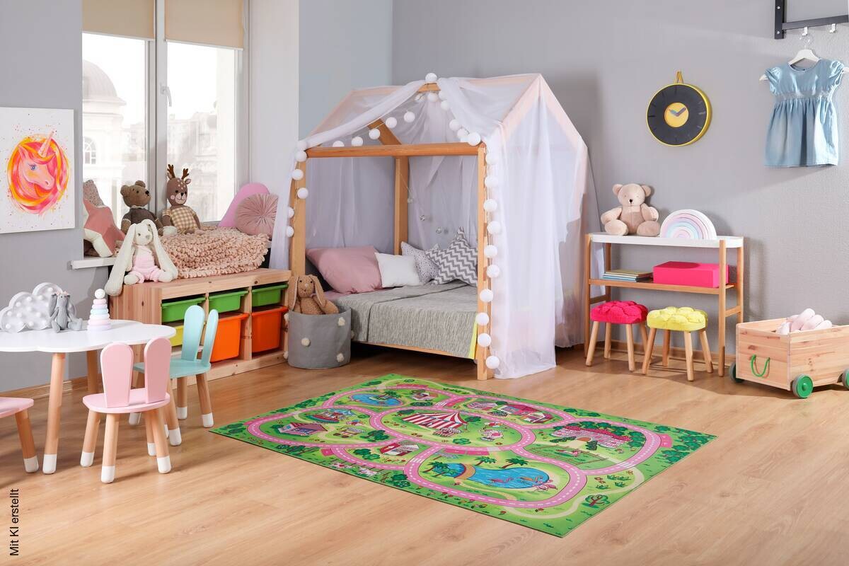 Andiamo Kinderteppich rosa B/L: ca. 140x200 cm