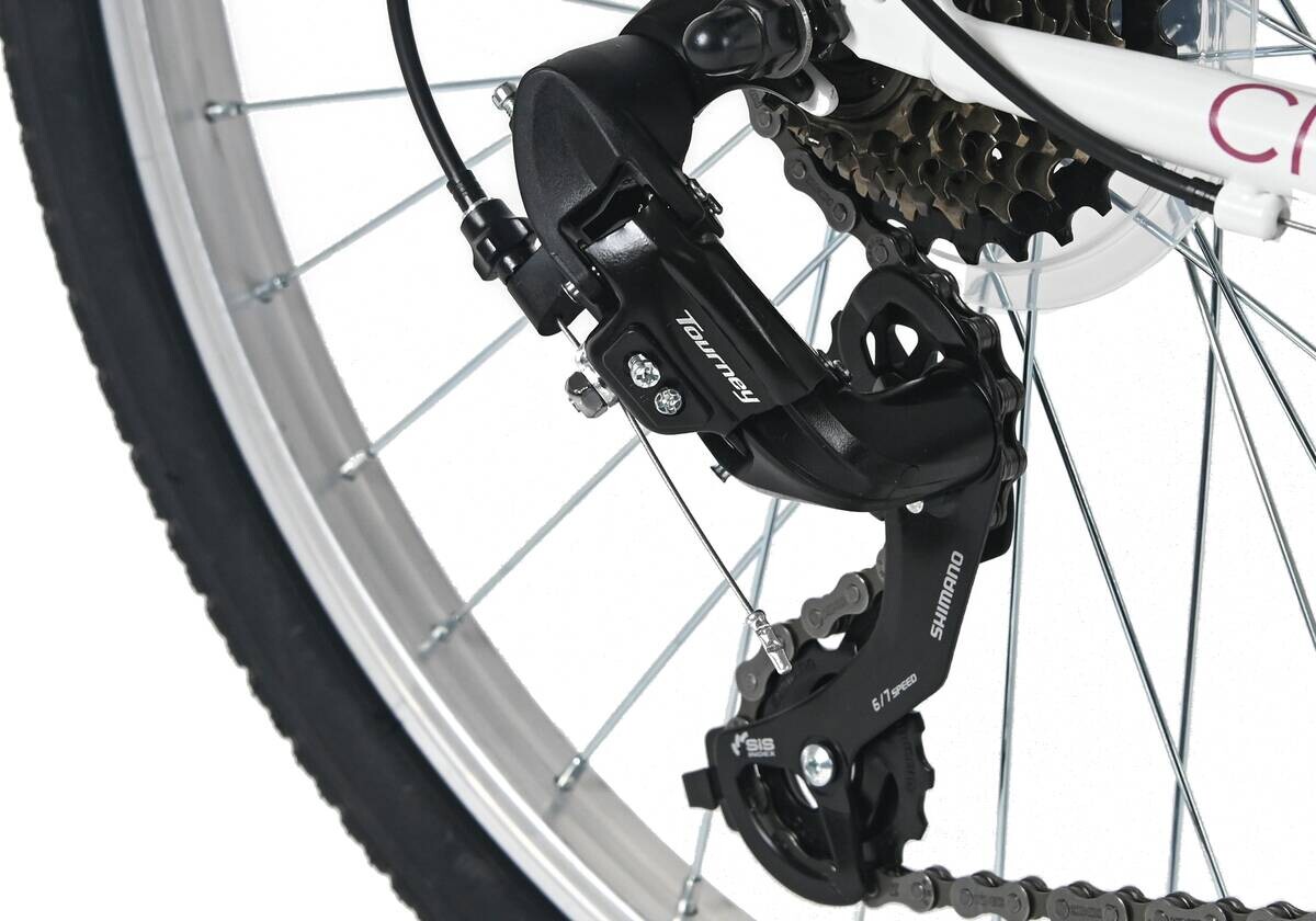 DaCapo Kinderrad Cindy 24 Zoll Rahmenhöhe 32 cm 7 Gänge weiß weiß ca. 24 Zoll